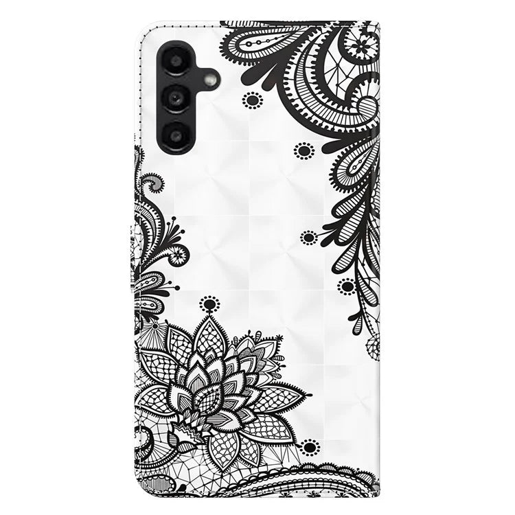 For Samsung Galaxy A05s 4G Case Flip PU Leather 3D Pattern Printing Phone Cover