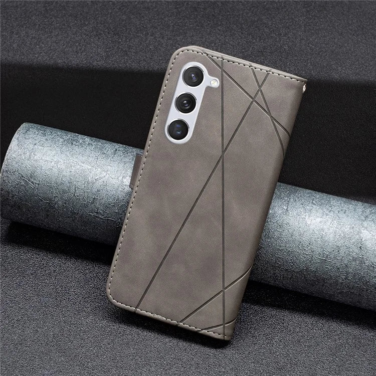 BINFEN COLOR BF05 PU Leather Phone Shell for Samsung Galaxy S24 Case Wallet Cell Phone Cover