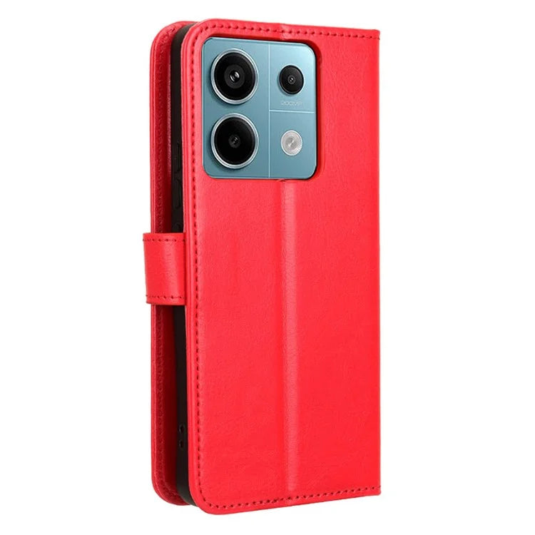 For Xiaomi Redmi Note 13 Pro 5G / Poco X6 5G Case PU Leather Phone Stand Cover