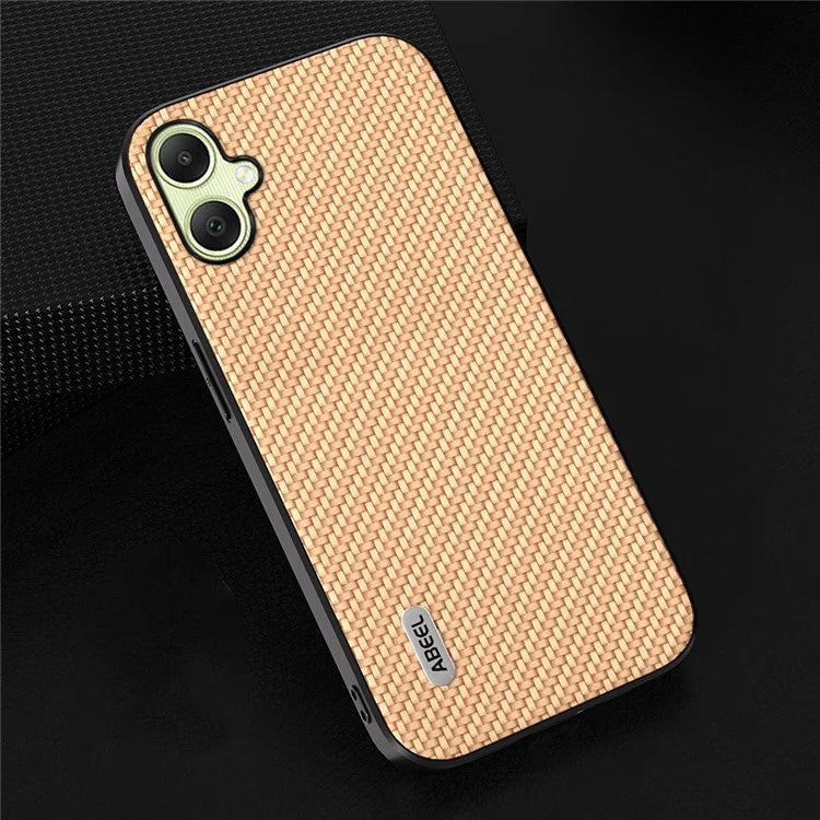 ABEEL for Samsung Galaxy A05 4G Phone Case Carbon Fiber Texture Leather Coated PC+TPU Phone Cover