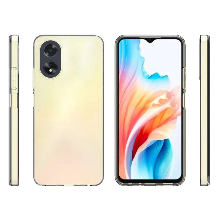 10Pcs / Pack For Oppo A18 4G / A38 4G Cell Phone Cover Inner Watermark-Free Texture TPU Mobile Case