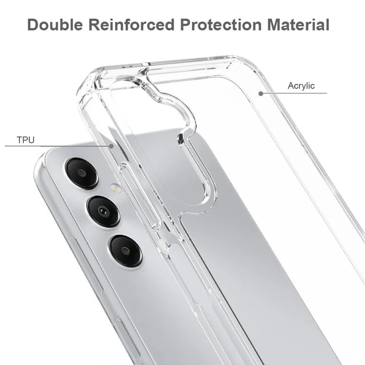 For Samsung Galaxy A05s 4G HD Transparent Cell Phone Case Acrylic + TPU Hybrid Phone Cover