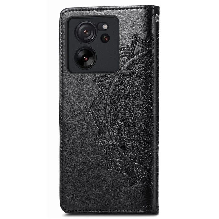 For Xiaomi 13T Pro / 13T / Redmi K60 Ultra Case PU Leather Embossed Phone Cover Anti-Scratch Wallet with Stand
