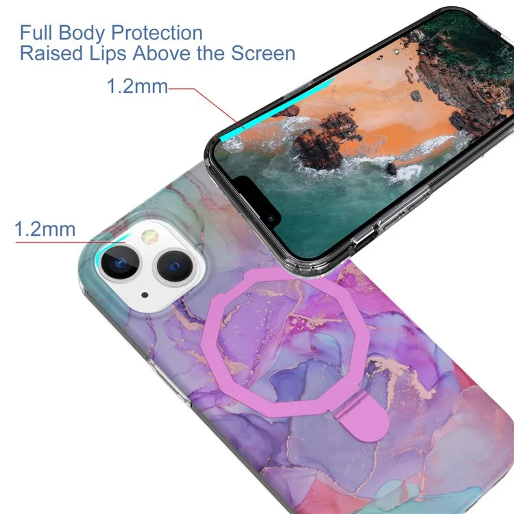 GW018 for iPhone 15 Case Magnetic Anti-drop Cover PC + TPU Phone Protector