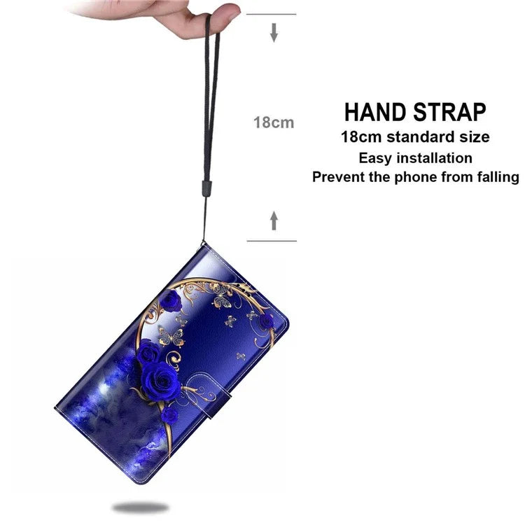 For Samsung Galaxy A05 4G Case PU Leather Pattern Printing Phone Cover