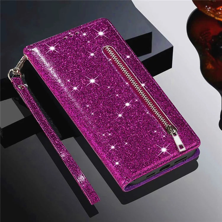 For Samsung Galaxy A05s 4G Case Zipper Pocket Leather Cover with Wallet