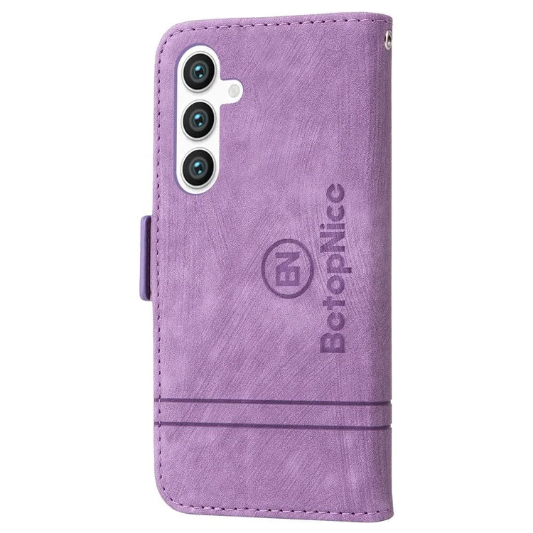 BETOPNICE 001 for Samsung Galaxy S24+ Case Magnetic Flip PU Leather Phone Cover