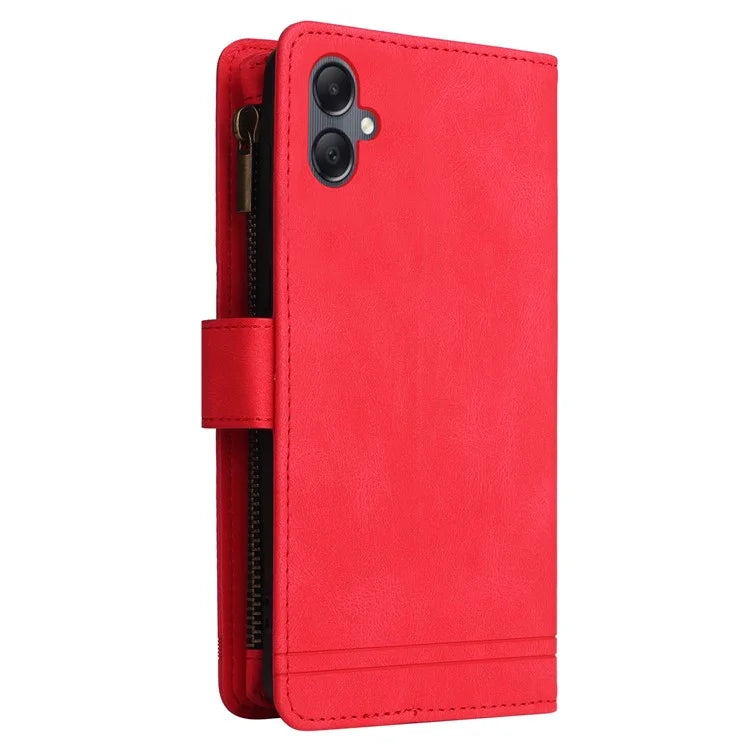 For Samsung Galaxy A05 4G Case Zipper Pocket Wallet Phone Leather Cover
