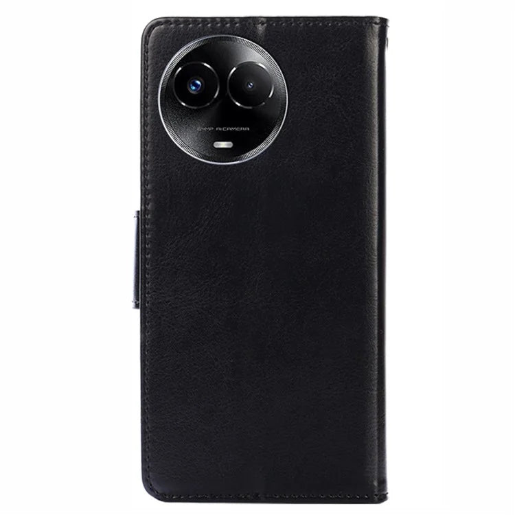 For Realme 11 5G (Global) / 11x 5G Case Scratch-resistant TPU+PU Leather Wallet Stand Soft Phone Protector