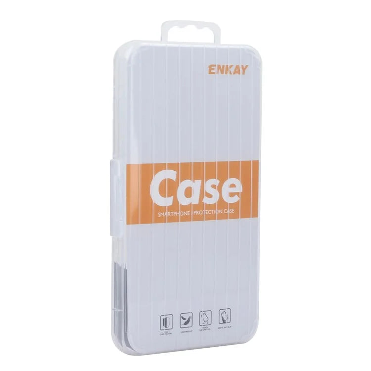 ENKAY HAT PRINCE For Motorola Edge 40 Neo 5G Clear TPU Phone Case Anti-slip Strip Edge Cover Shell