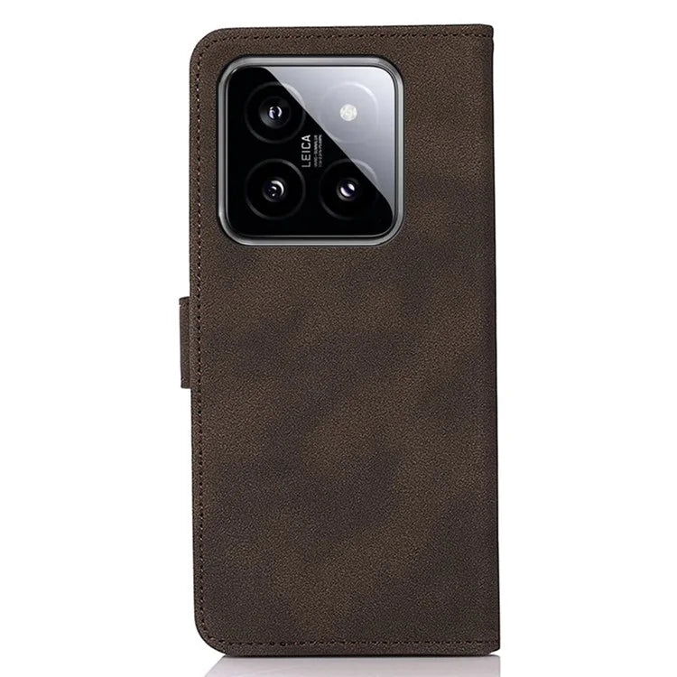 KHAZNEH For Xiaomi 14 Case PU Leather Protective Phone Cover