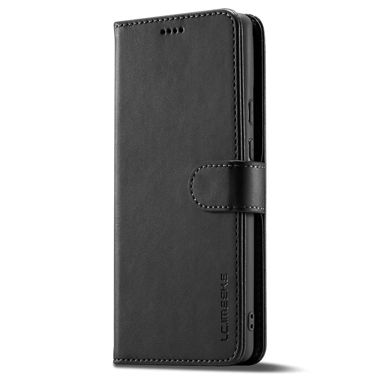 LC.IMEEKE For Google Pixel 8a Case Calf Texture PU Leather Phone Wallet Cover