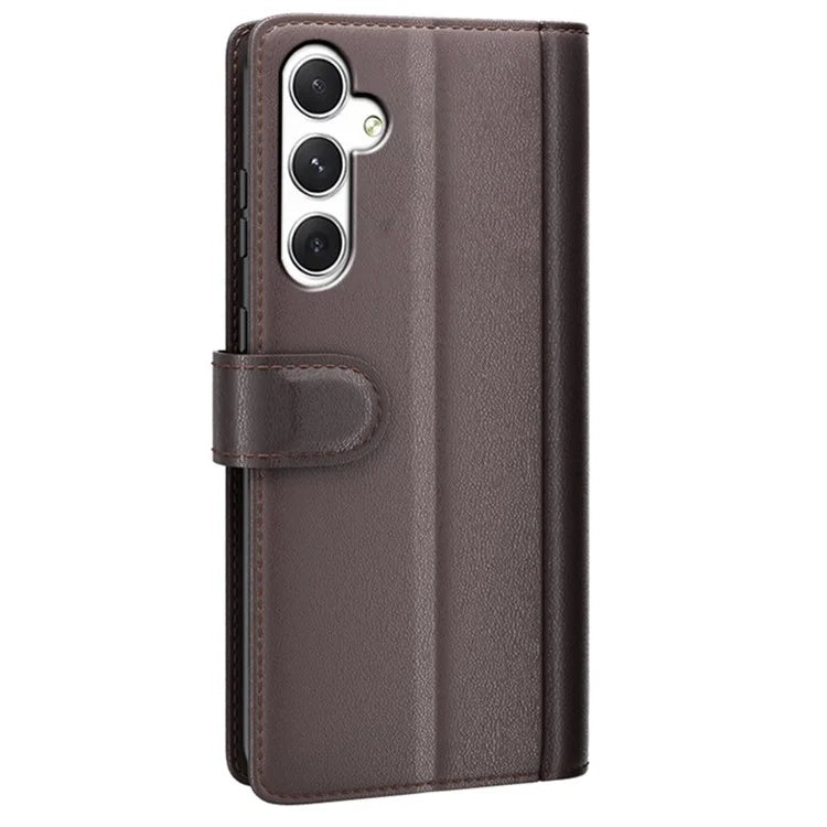 For Samsung Galaxy S24 Case Flip Wallet Genuine Split Leather Phone Cover