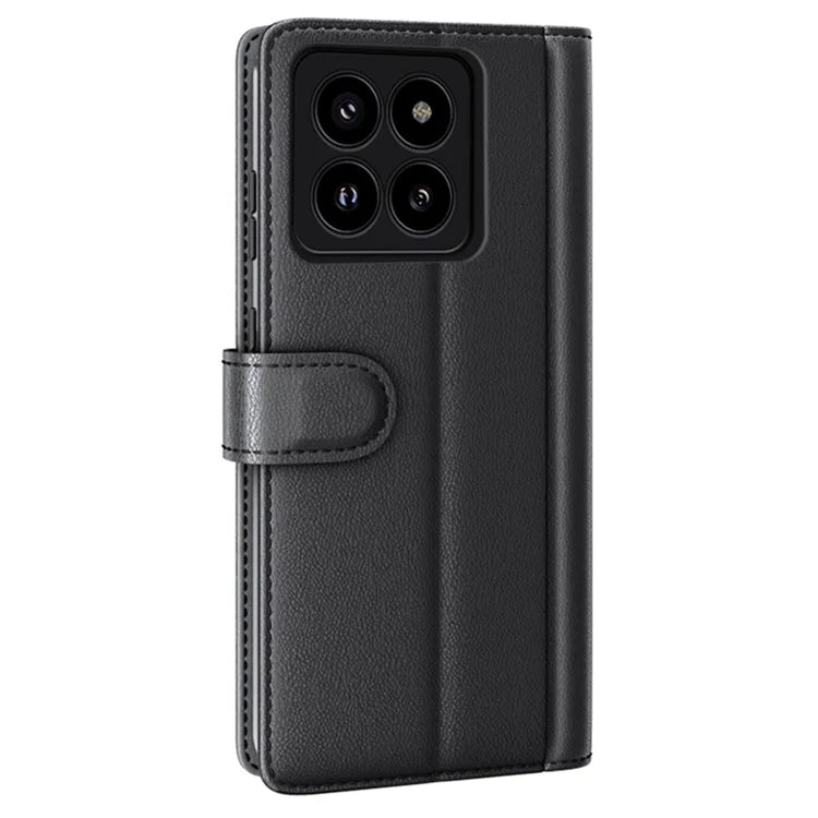 For Xiaomi 14 Pro Case Genuine Split Leather Stand Wallet Folio Cover