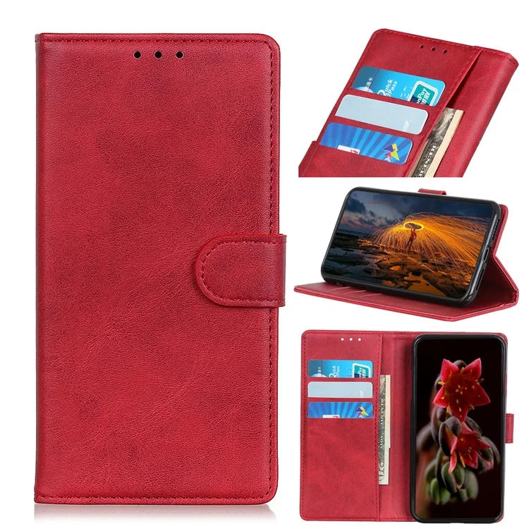 For Xiaomi Redmi 13C 4G / 5G / Poco C65 4G Case Wallet Cowhide Texture Phone Stand Cover
