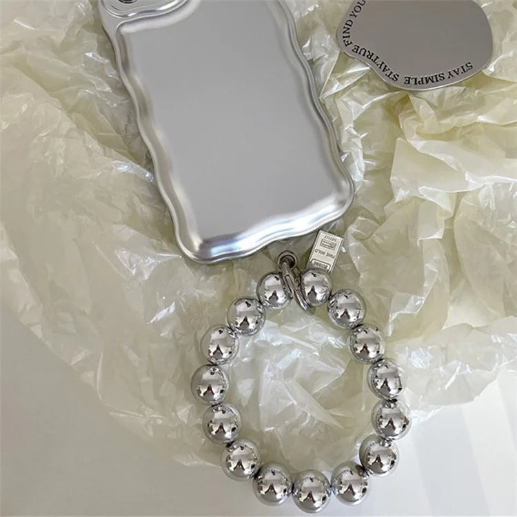 For iPhone 13 Case Camera Lens Protection Airbag Phone Cover with Chain