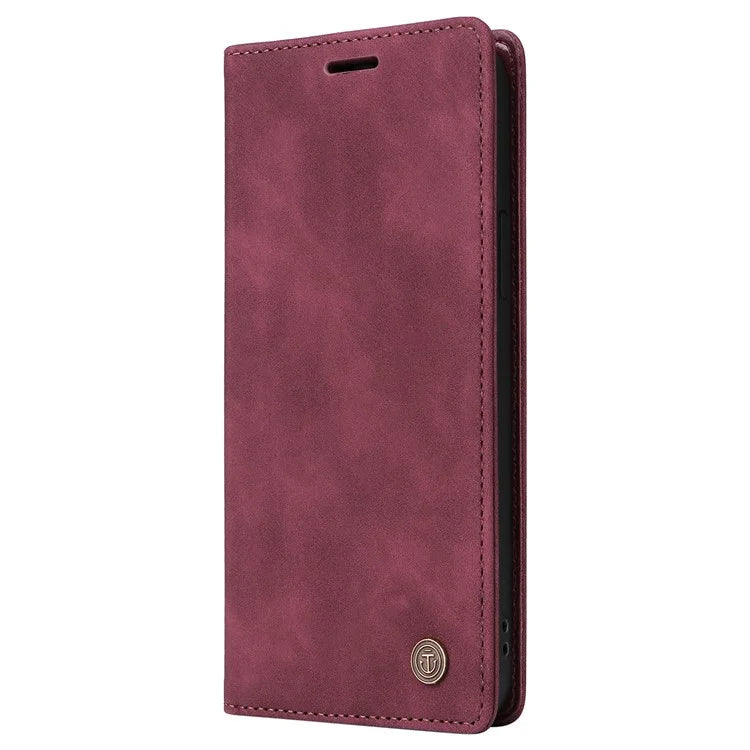006 Series For Samsung Galaxy S24 Case Stand Leather Cover with Suction Cups Closure