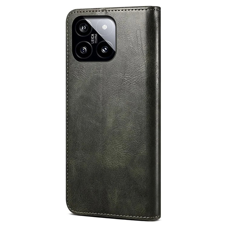 For Xiaomi 14 Case Anti-Scratch Phone Cover Stand Wallet PU Leather Phone Shell