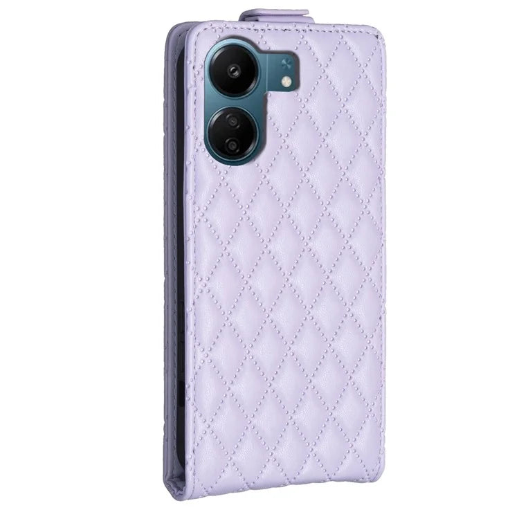 BF30 For Xiaomi Redmi 13C 4G / Poco C65 4G Imprinted Vertical Flip PU Leather Phone Case Card Slots Cover