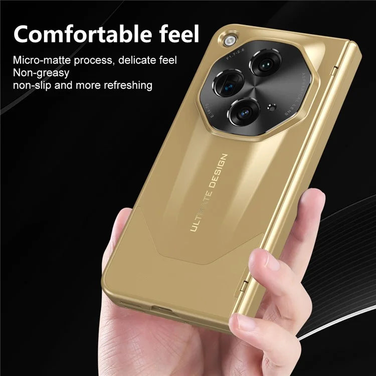 For OnePlus Open Phone Case Tempered Glass Film Hinge Protection Hard PC Cover