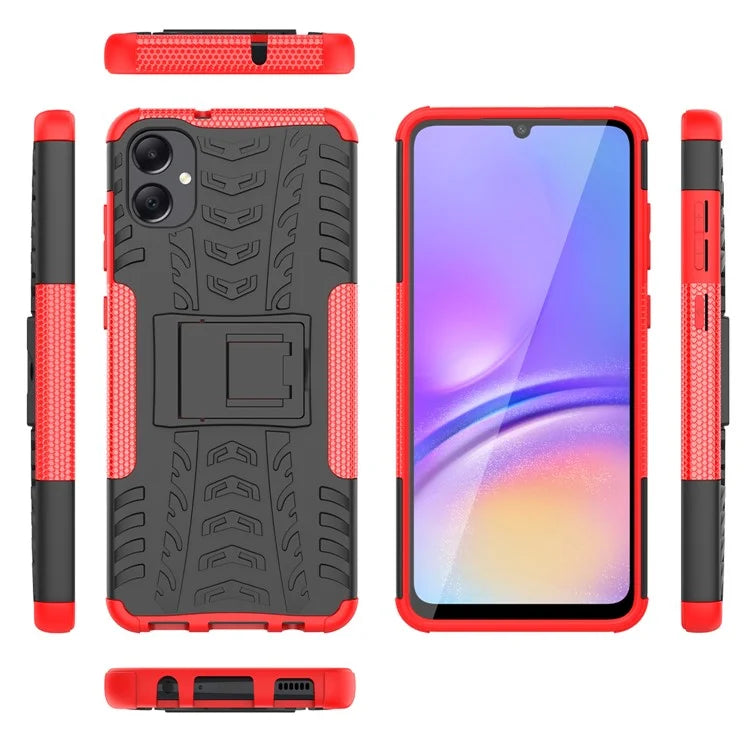 For Samsung Galaxy A05 4G Case Tyre Pattern Design Kickstand Phone Cover