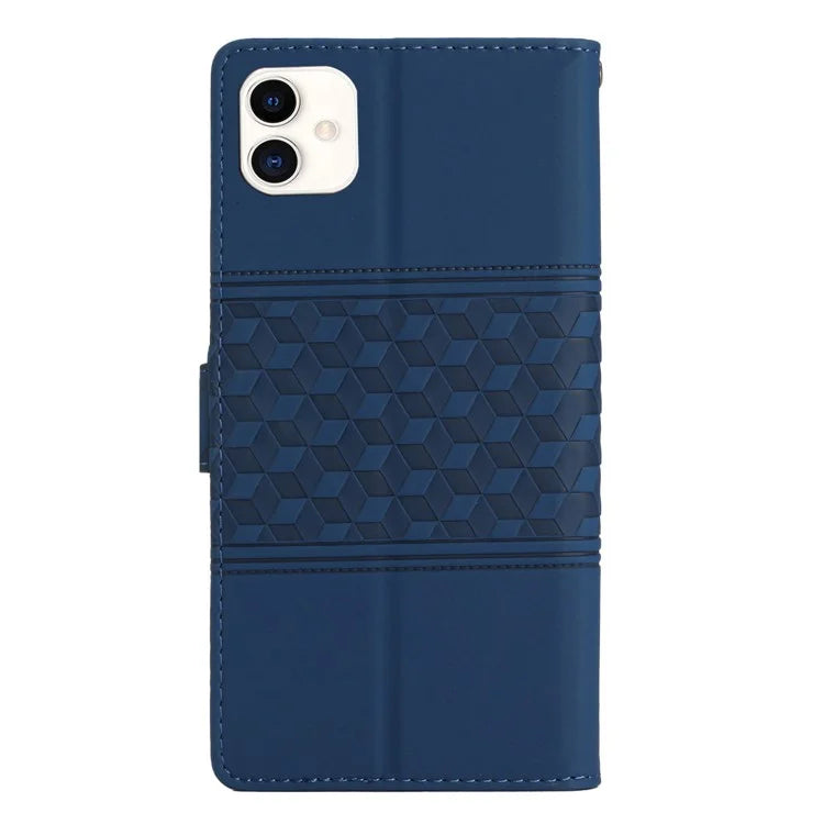 For Samsung Galaxy A05 4G Case Anti-fall Imprinted Rhombus Wallet Stand Phone Cover