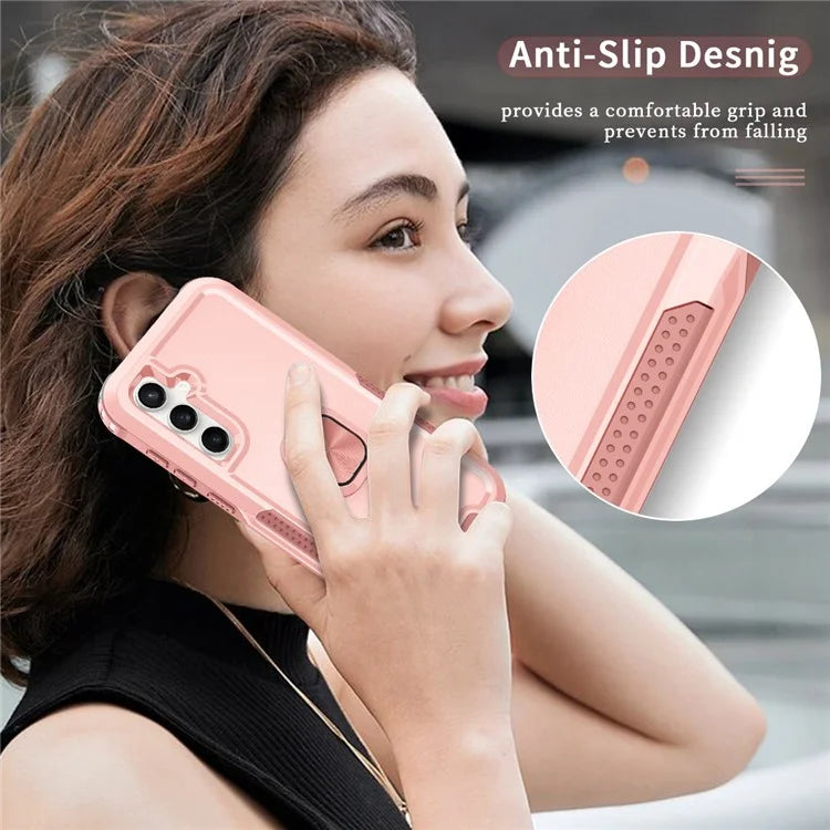 For Samsung Galaxy S23 FE Case Rotary Ring Kickstand Phone Cover