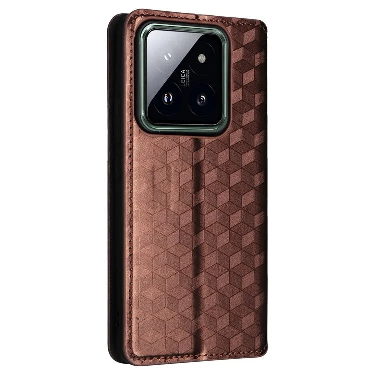 For Xiaomi 14 Pro Cell Phone Case Magnetic Closing Leather Wallet Phone Cover