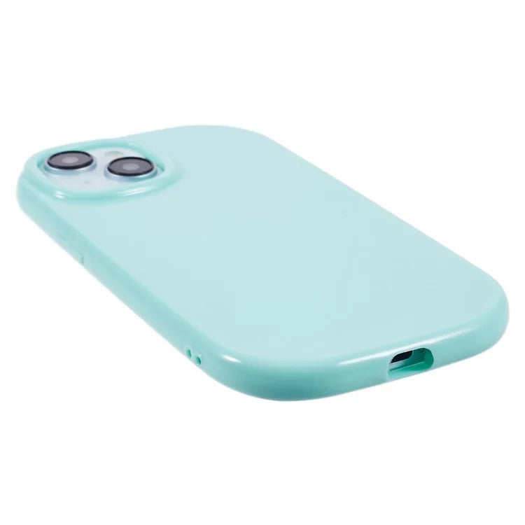 JQ Series For iPhone 15 Plus TPU Case Jelly Shape Anti-scratch Phone Cover (Big Rear Lens Hole)