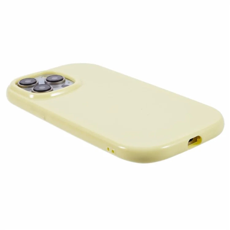 JQ Series For iPhone 14 Pro Case Jelly Shape Solid Color TPU Cover (Big Rear Lens Hole)