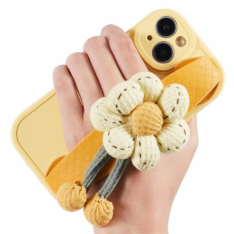 JTW Series For iPhone 13 TPU Phone Case Plush Wrist Strap Design Protective Cover