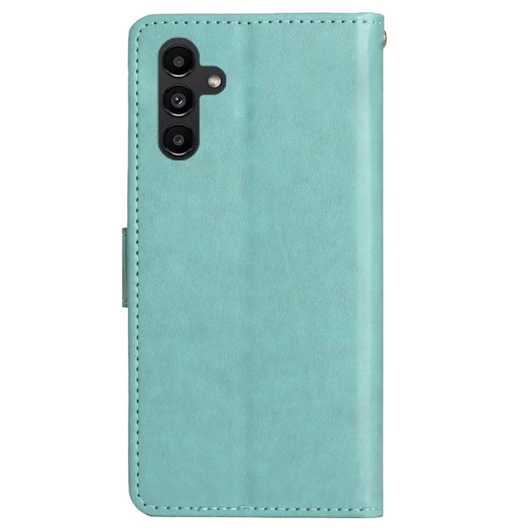 For Samsung Galaxy S24+ Case Butterfly Imprinted Stand Wallet Leather Cover