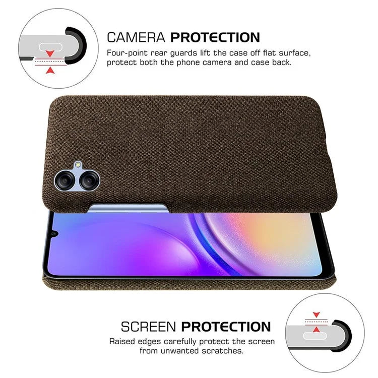 Smartphone Cover for Samsung Galaxy A05 4G Case Dustproof Cloth+PC Phone Shell