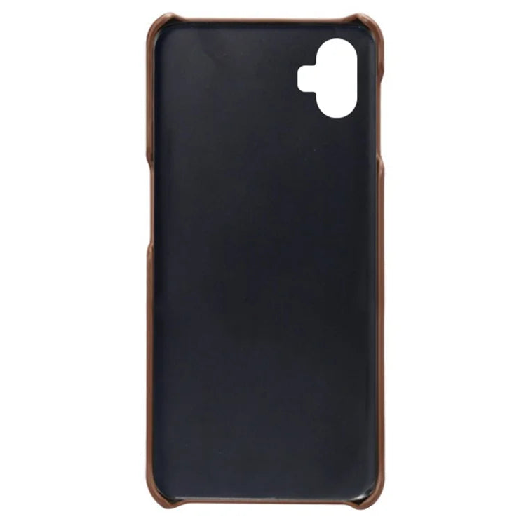 For Samsung Galaxy A05 4G Calf Texture PU Leather + PC Phone Case Anti-Scratch Phone Cover