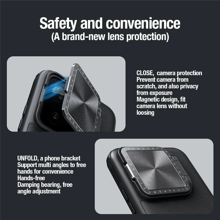 NILLKIN CamShield Prop For Xiaomi 14 Pro Case Compatible with Magsafe Kickstand Phone Cover