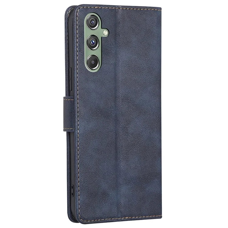 For Samsung Galaxy M34 5G / F34 5G Case RFID Blocking Leather Cover with Wallet Stand