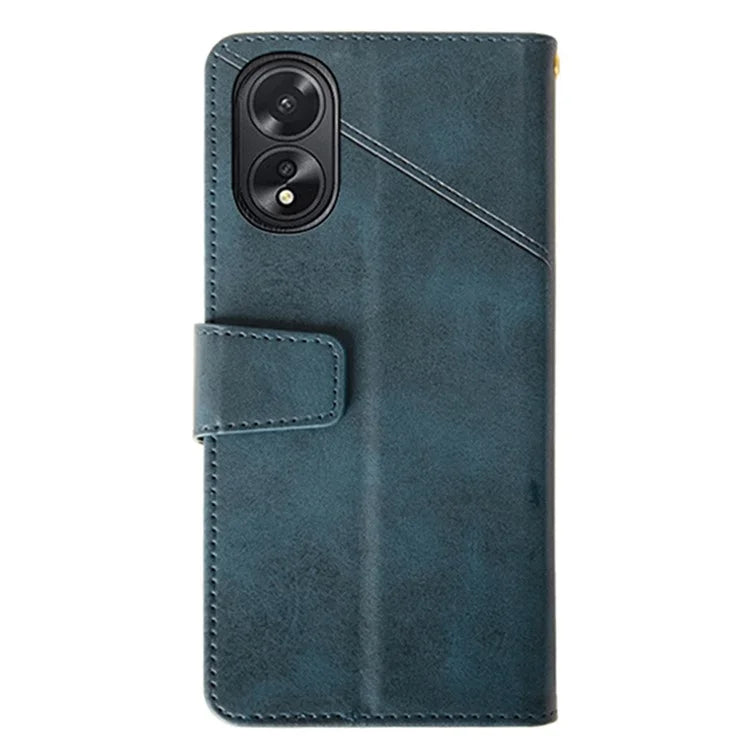 IDEWEI For Oppo A38 4G Phone Case Shockproof PU Leather+TPU Protective Cover