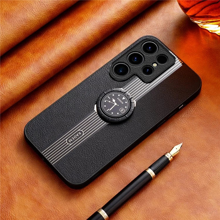 KADEM For Samsung Galaxy S22 Ultra 5G Case Electroplating Anti-fall Kickstand Phone Protector