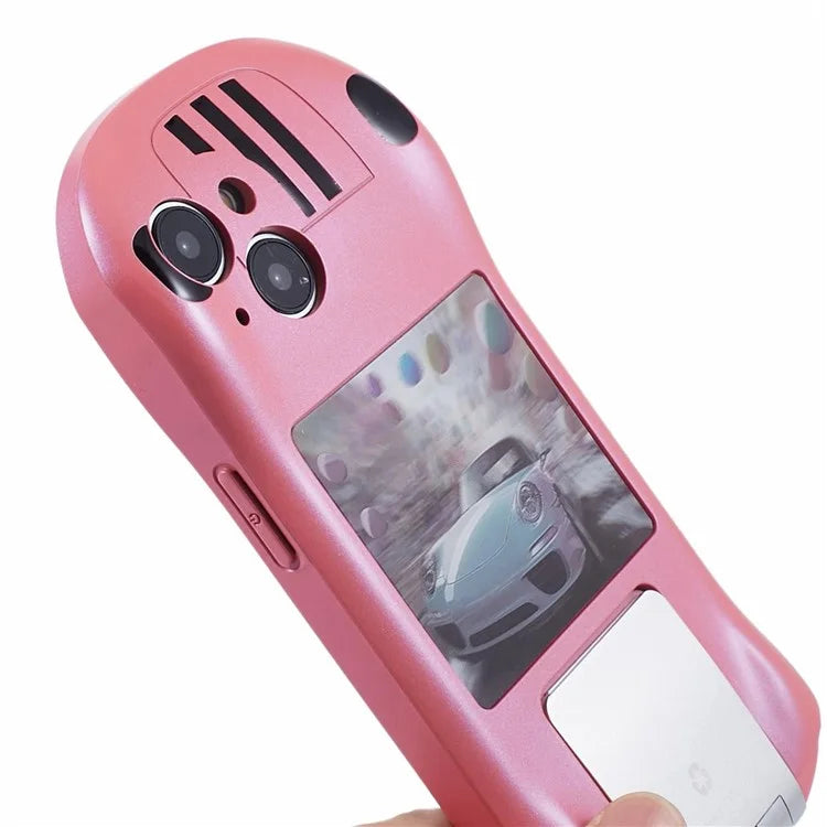 For iPhone 13 TPU Phone Case Kickstand Sports Car Shape Anti-Drop Cover