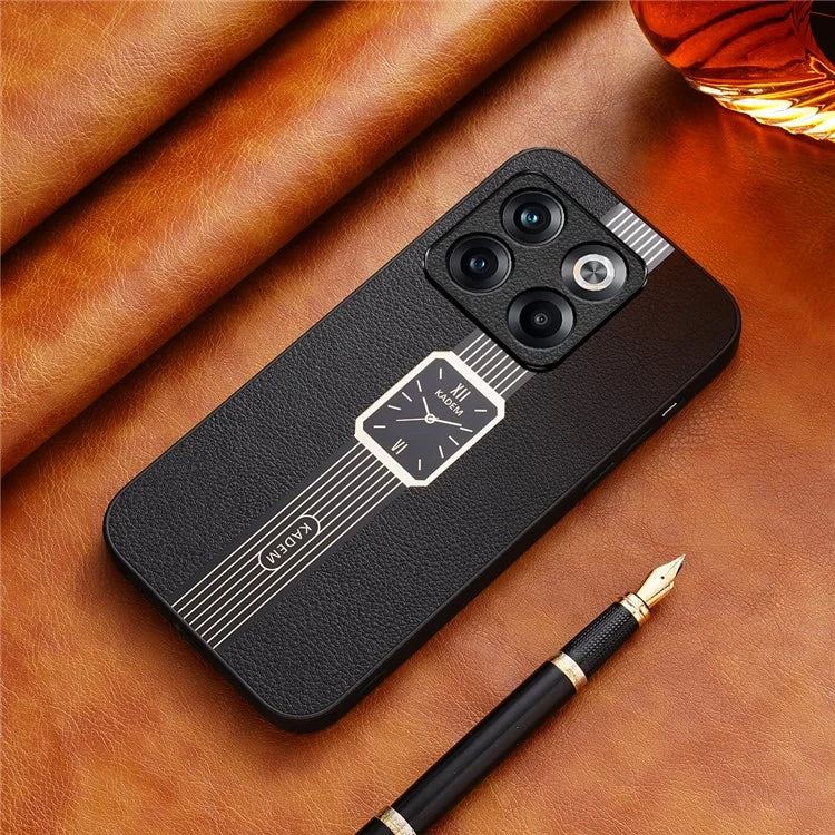 KADEM For OnePlus Ace Pro 5G / 10T 5G Case Watch Pattern PU Leather Coated Phone Cover