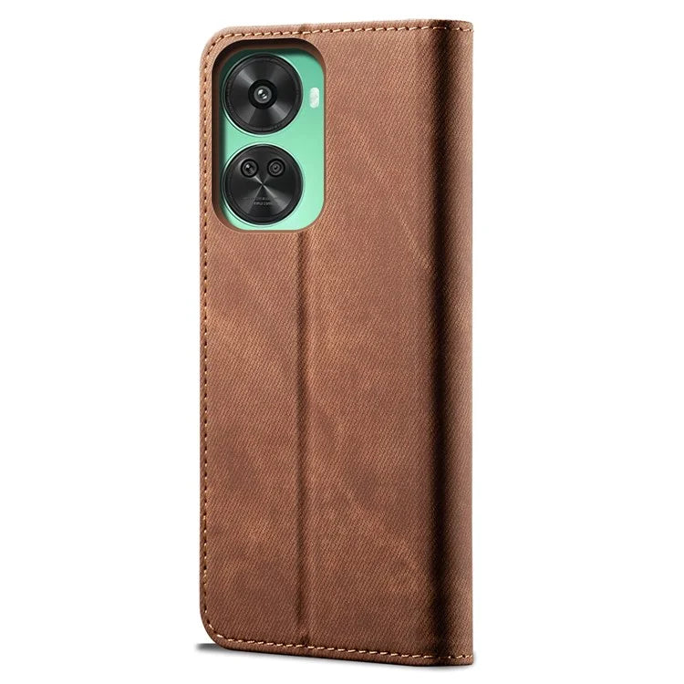 For Huawei nova 11 SE Case Jeans Cloth Texture Wallet Phone Leather Cover