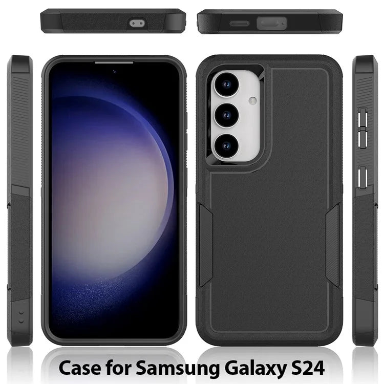 Anti-Drop Case for Samsung Galaxy S24+ Phone Shell Hard PC+Soft TPU Cover