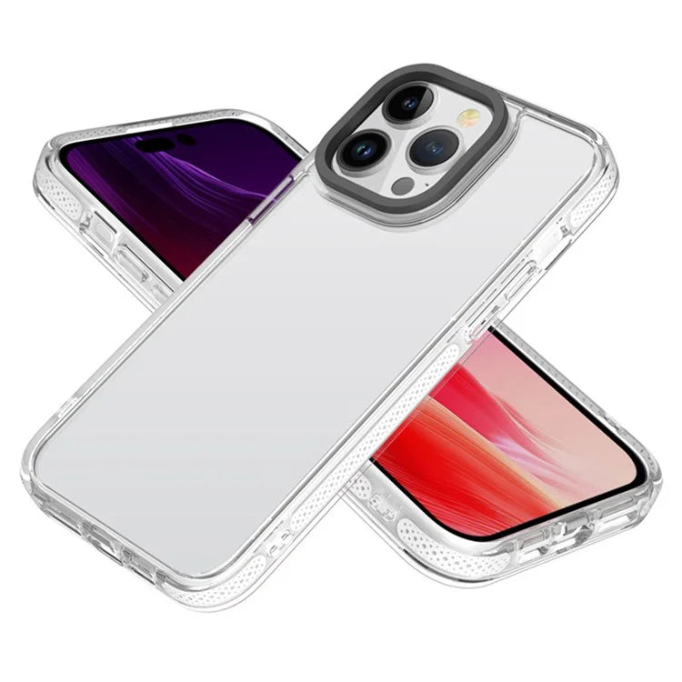 Gold Armored Series For iPhone 15 Pro Max Case Anti-drop TPU Phone Back Cover