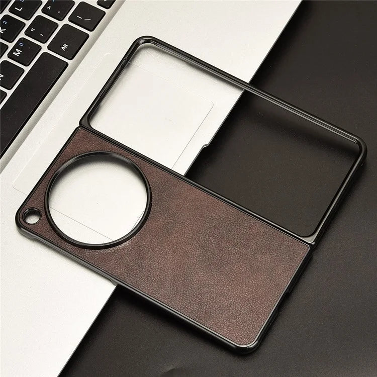 For OnePlus Open Case Litchi Texture Protective PU+PC Phone Cover