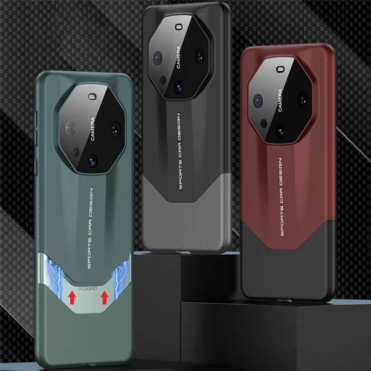GKK For Huawei Mate 60 Case Shockproof Hard PC Detachable Phone Cover with Lens Protector