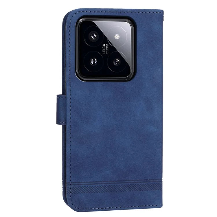 DIERFENG DF-03 For Xiaomi 14 Pro Case Scratch-resistant PU Leather Phone Stand Cover