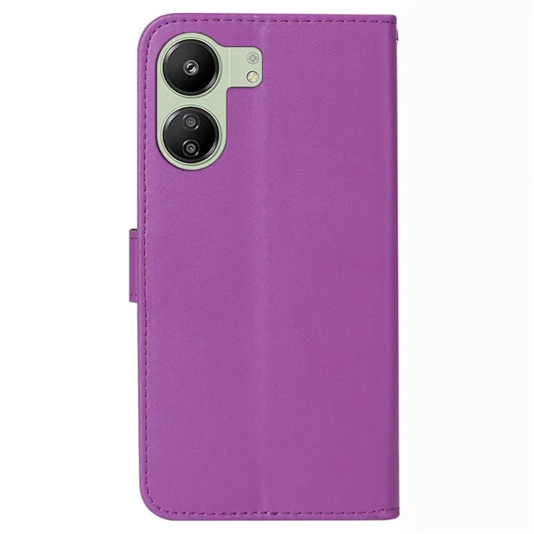 For Xiaomi Redmi 13C 4G / Poco C65 4G Cell Phone Cases with Strap PU Leather Stand Cover