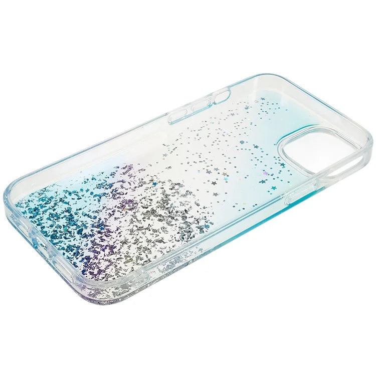 DFANS Starlight Shining Series for iPhone 15 Case Stylish Glittery PC+TPU Phone Cover