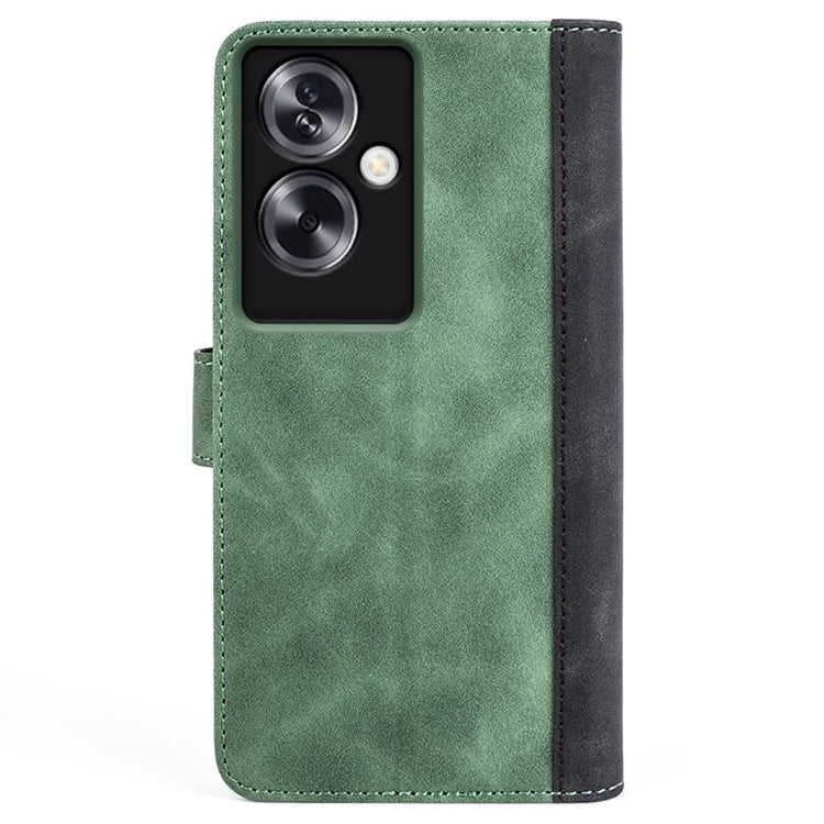 For Oppo A79 5G / A2 5G Case Color Splicing Phone Cover with Wallet Stand