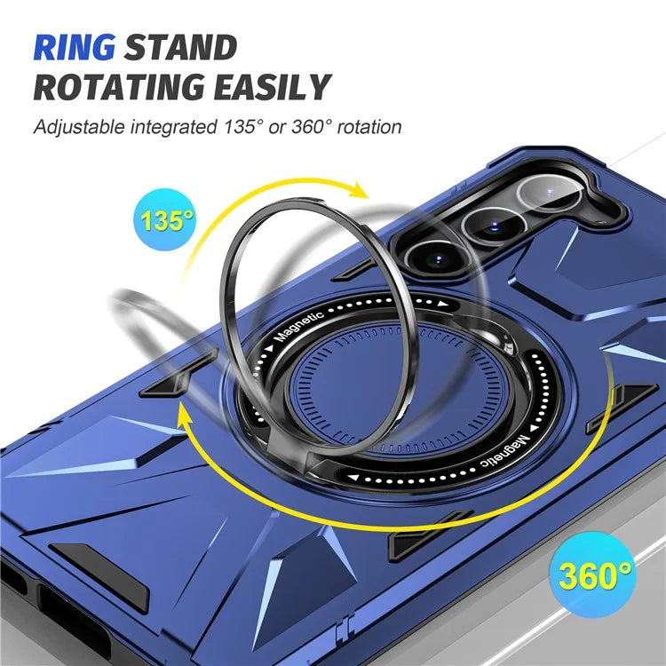 For Samsung Galaxy S24+ Case Magnetic Anti-drop TPU+PC Phone Protector
